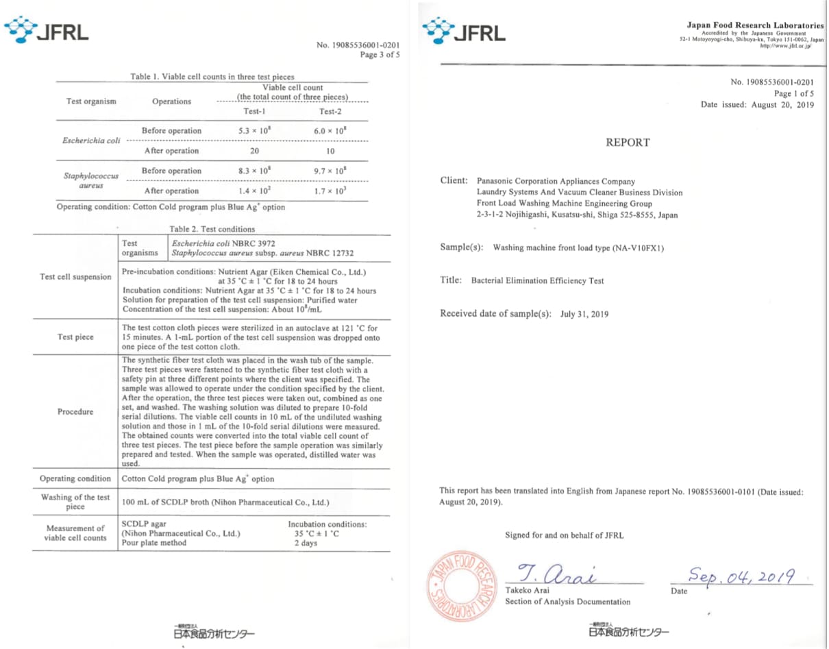 Máy giặt Panasonic Inverter giặt 10.5 kg sấy 2 kg NA-V105FR1BV